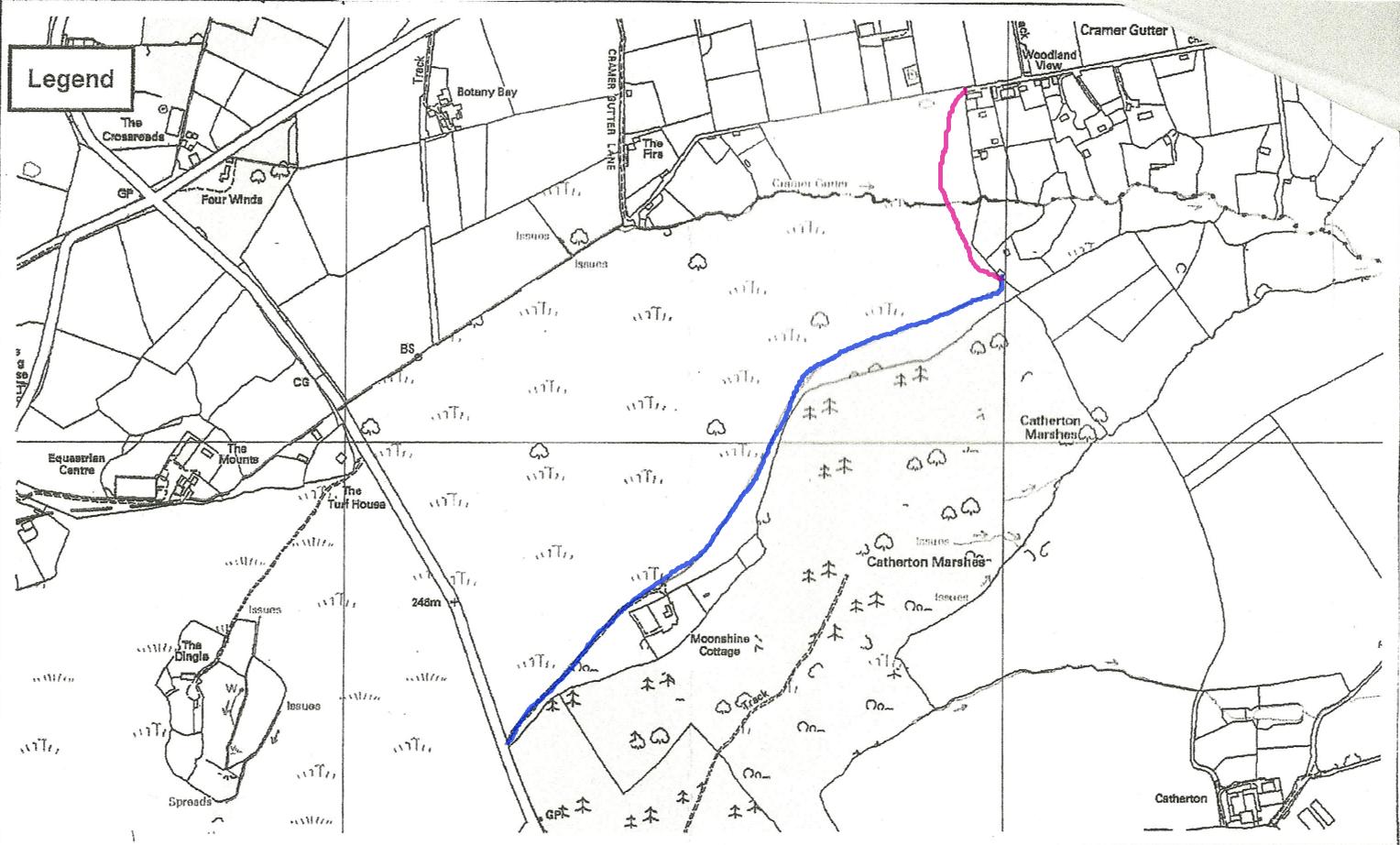 Map of the routes walked over the last 15 years Map of the routes walked over the last 15 years